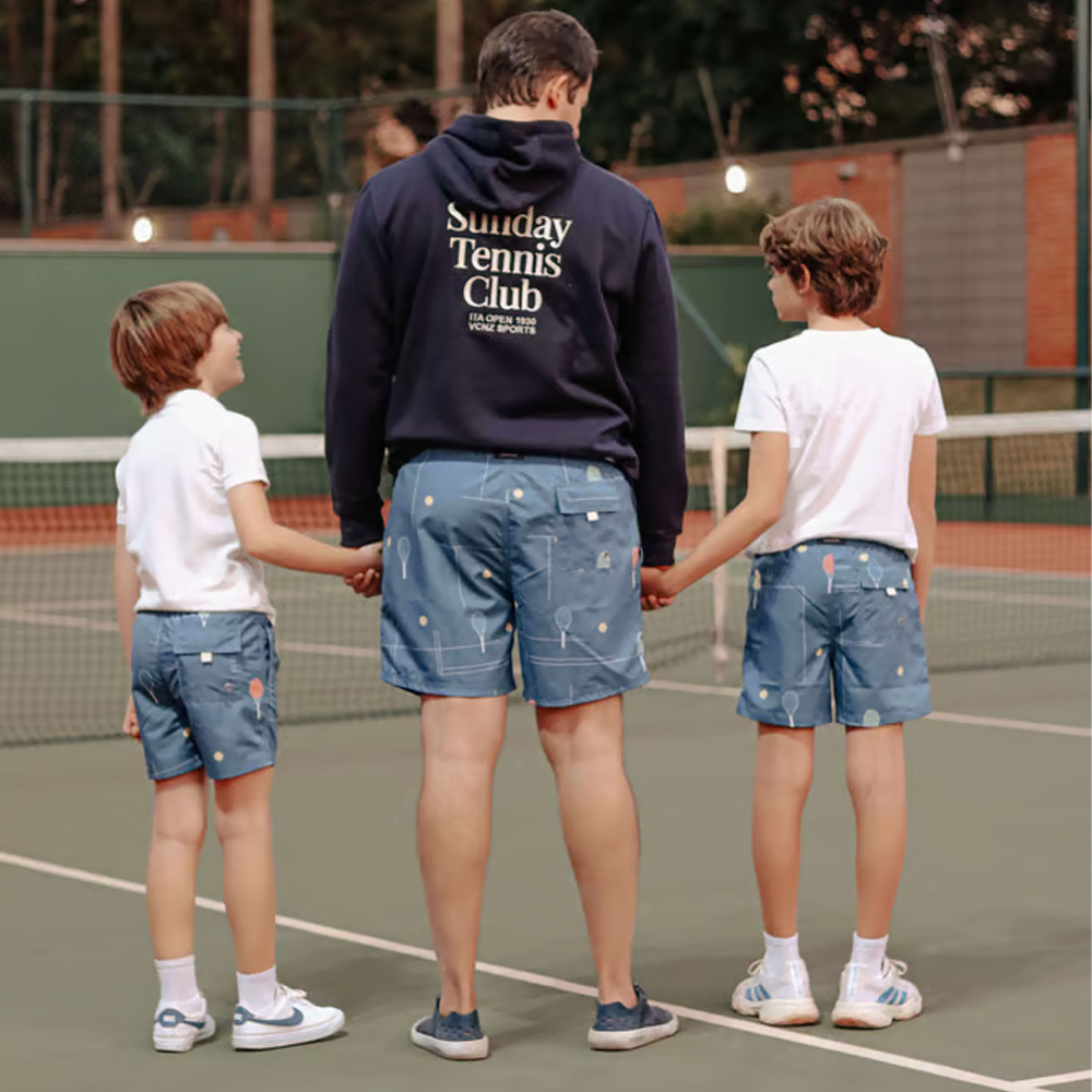 SHORTS INFANTIL TENNIS CLUB MARINHO